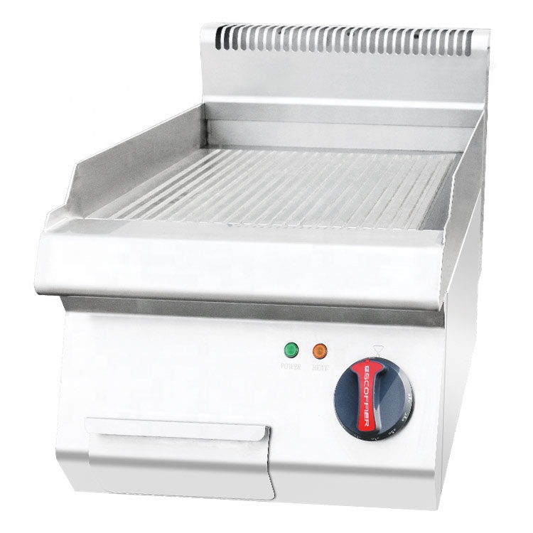 Commercial Kitchen Griddle - 400mm Commercial Restaurant Stainless Steel Kitchen