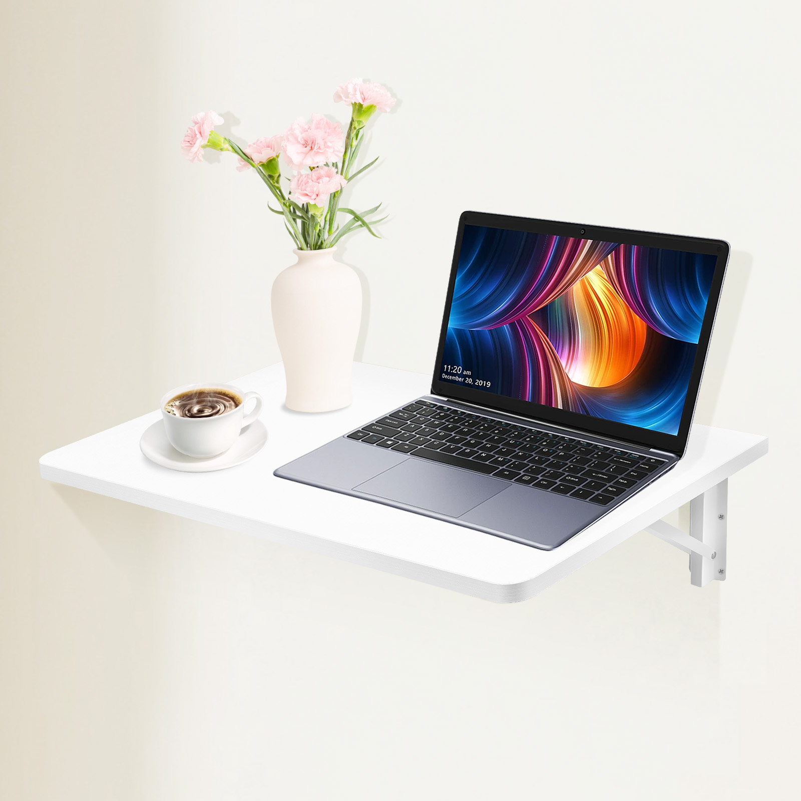 Commercial Kitchen Wall Shelves - Wall Mounted Foldable Desk Mini Laptop