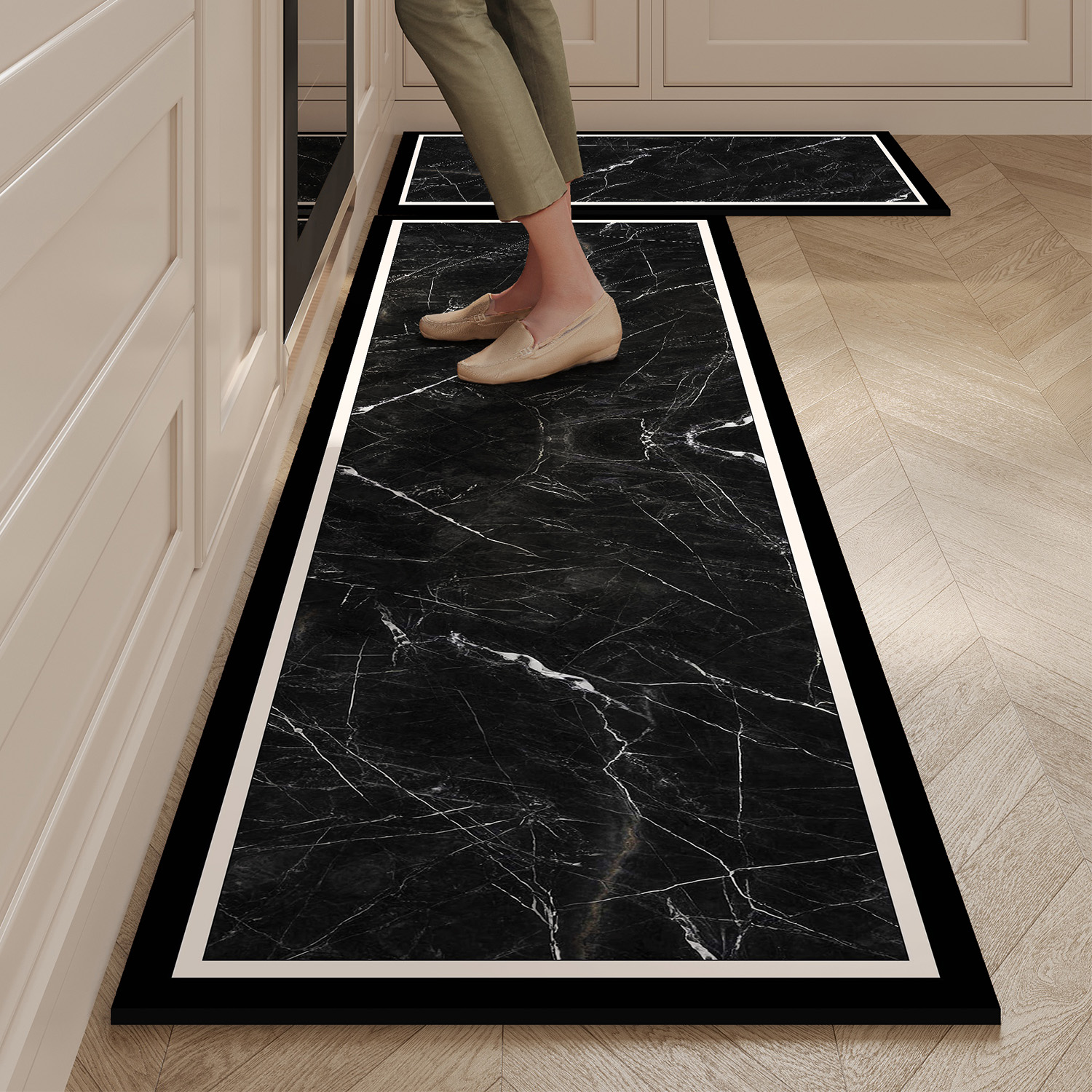 Commercial Kitchen Vinyl - Kitchen Mat Waterproof Pvc Leather Carpet
