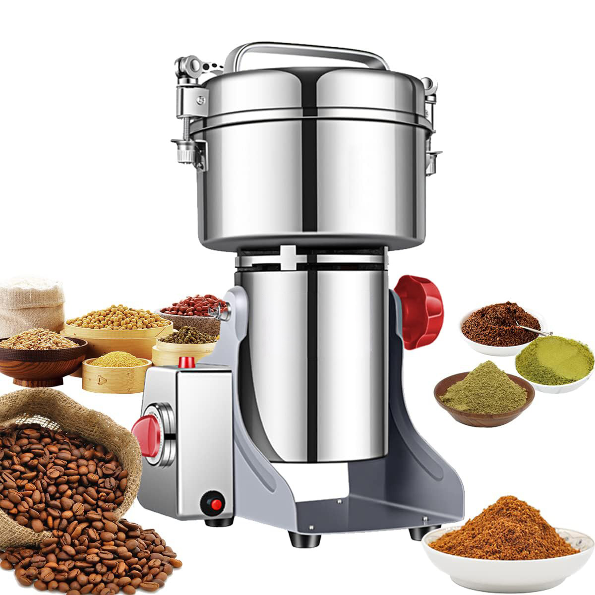Commercial Kitchen Grinder - Electric Grain Grinder Mill High-speed Spice