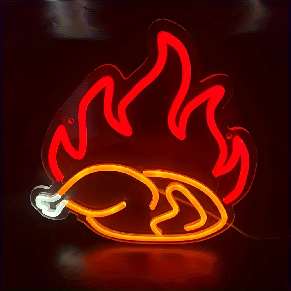 Commercial Kitchen Light - Grilled Chicken Neon Sign LED Neon