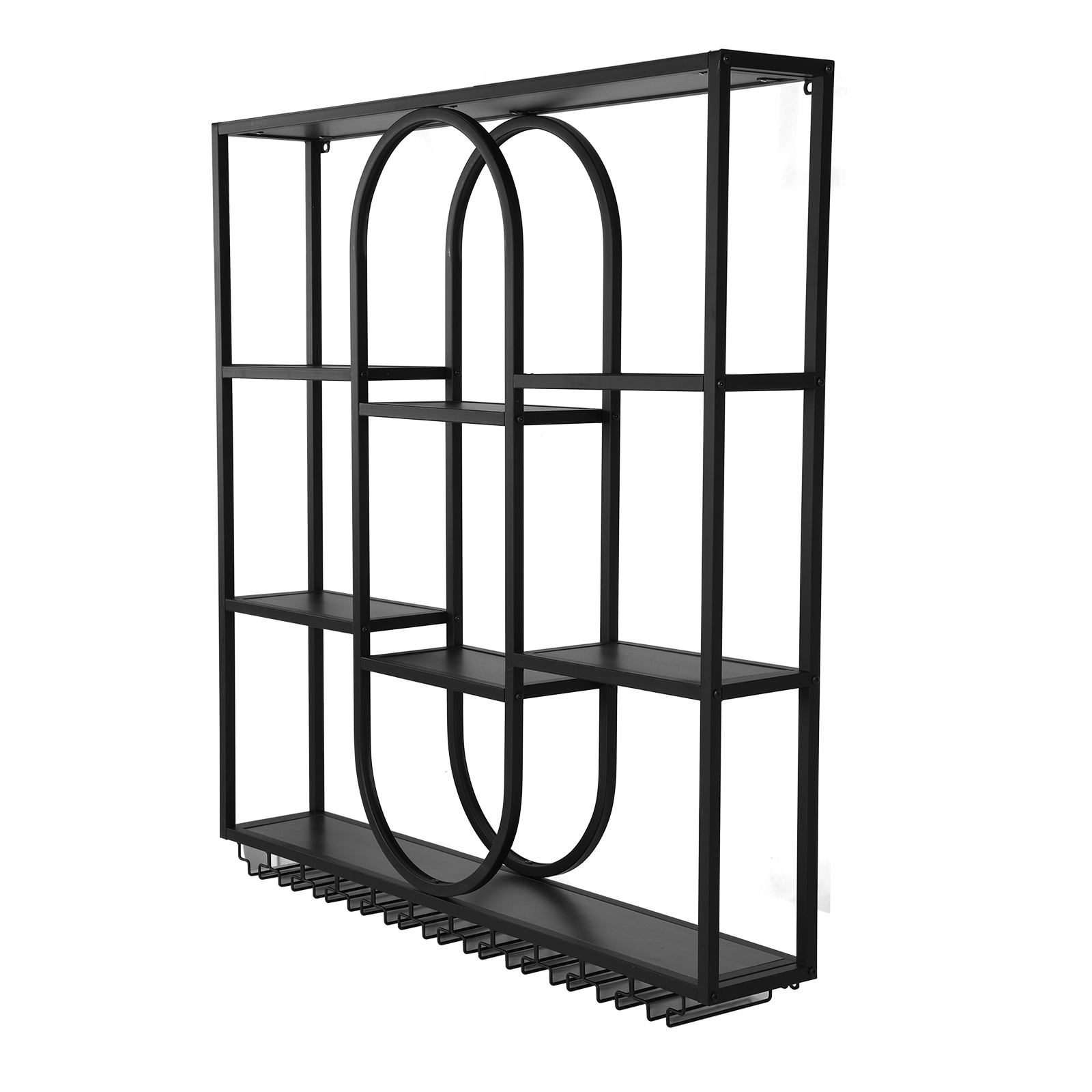 Commercial Kitchen Wall Shelves - 47in 3 Tier Bar Liquor Bottle