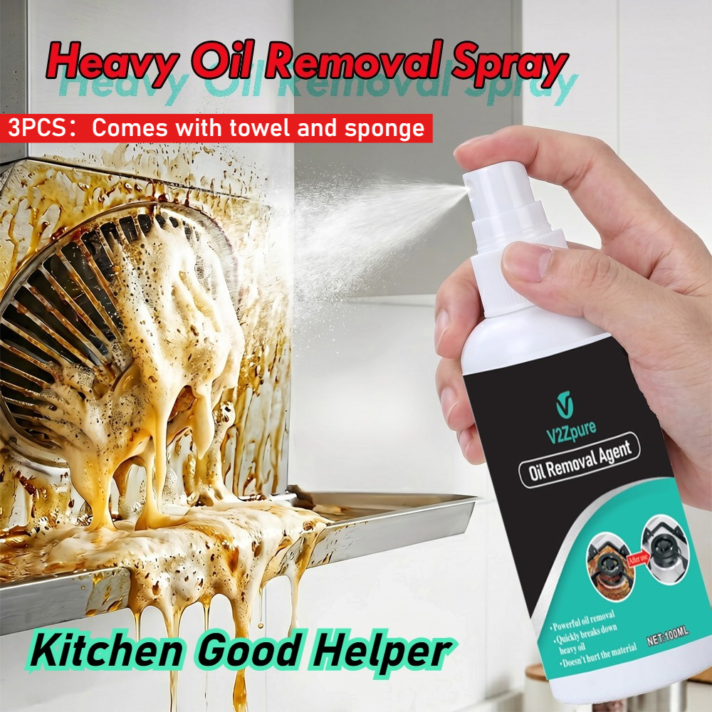 Commercial Kitchen Grease Cleaner - Heavy Oil Cleaner Strong Kitchen Oil