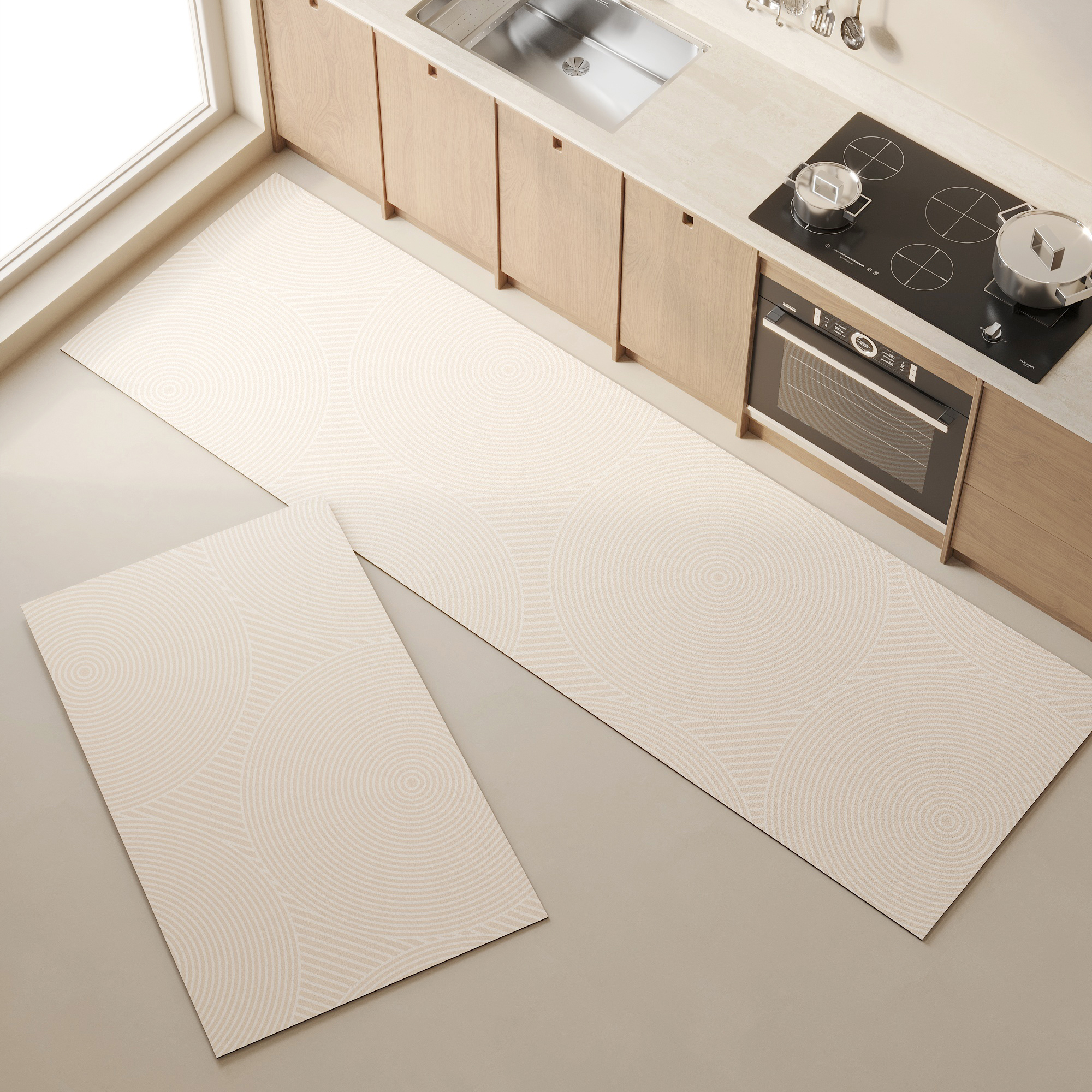 Commercial Kitchen Vinyl - Kitchen Floor Mat Pvc Waterproof Oil-proof