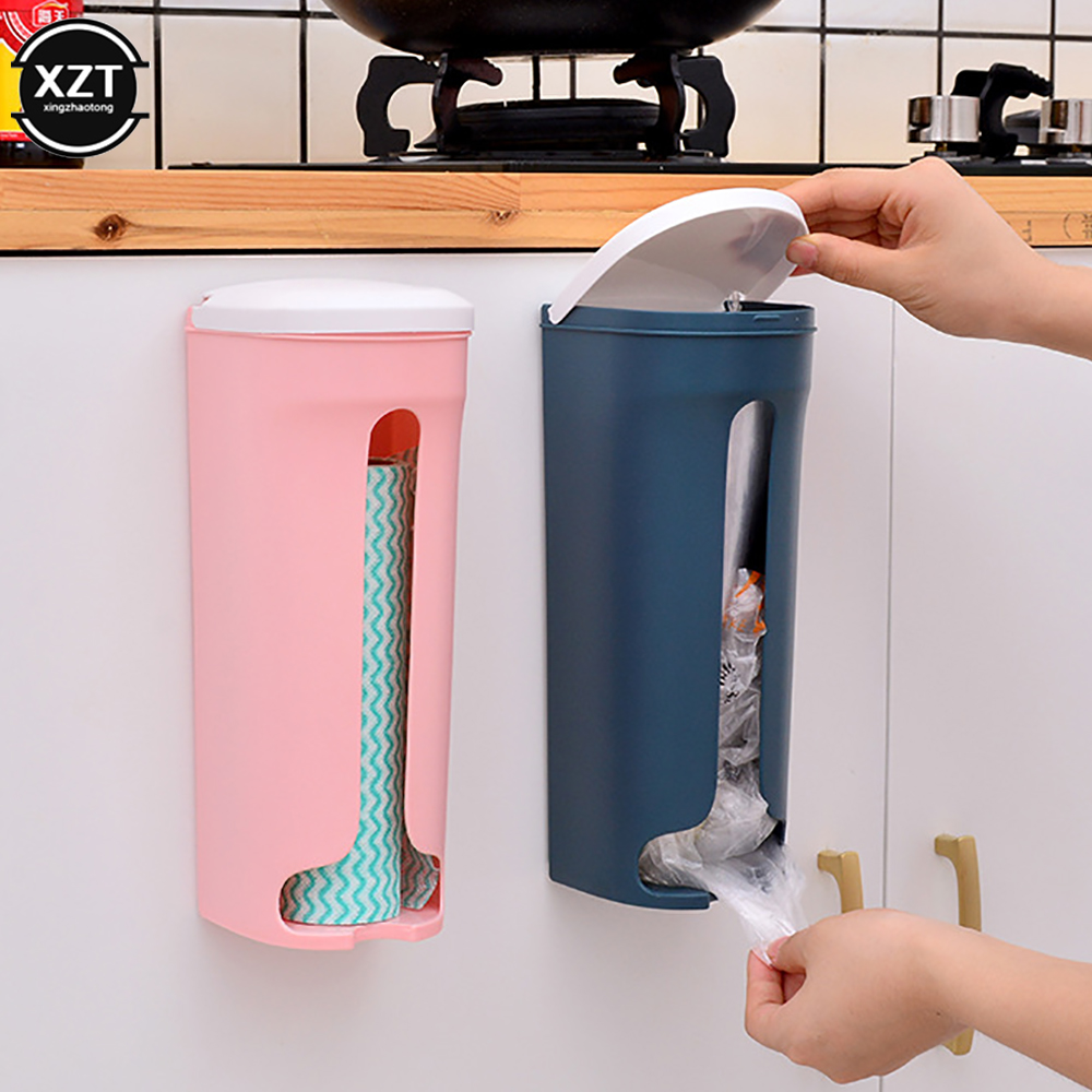 Commercial Kitchen Utensil Holder - Creative Plastic Bag Storage Rack Free
