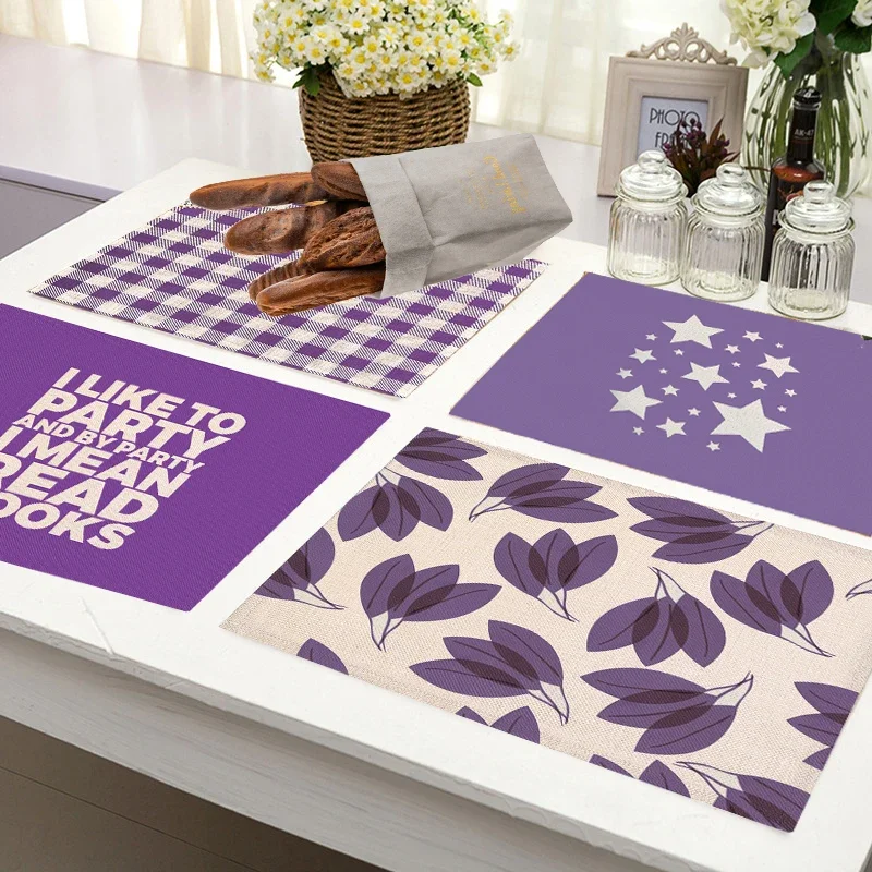 Purple Geometric Pattern Kitch - Commercial Kitchen Table avis et prix