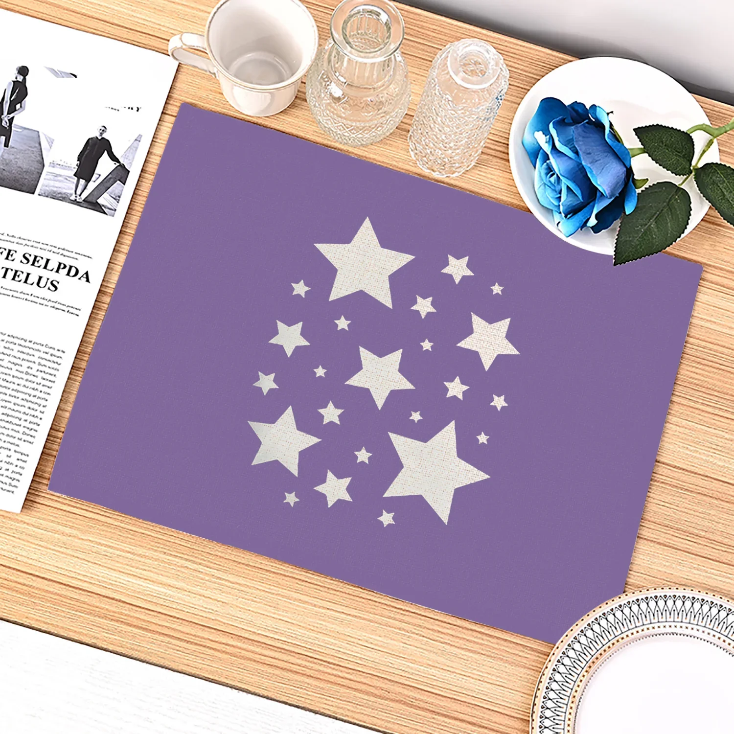 Purple Geometric Pattern Kitch - Commercial Kitchen Table avis et prix