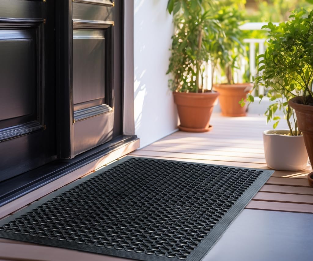 2-Pack Anti-Fatigue Rubber Flo - Commercial Kitchen Mats Anti Fatigue avis et prix