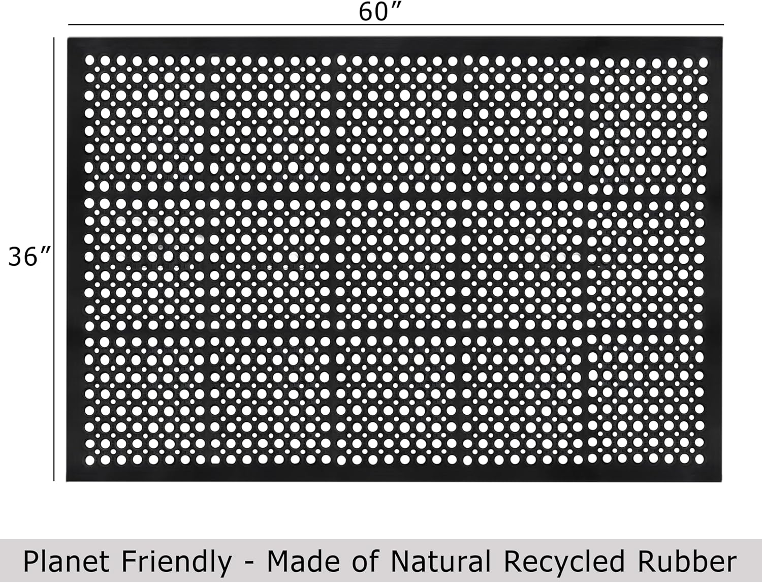 2-Pack Anti-Fatigue Rubber Flo - Commercial Kitchen Mats Anti Fatigue avis et prix