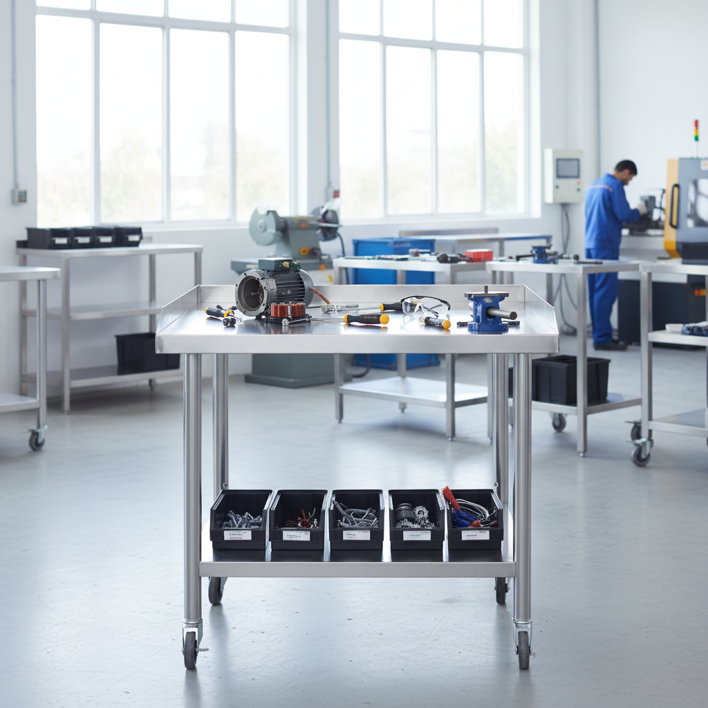 2-Tier Stainless Steel Commerc - Commercial Kitchen Prep Table avis et prix