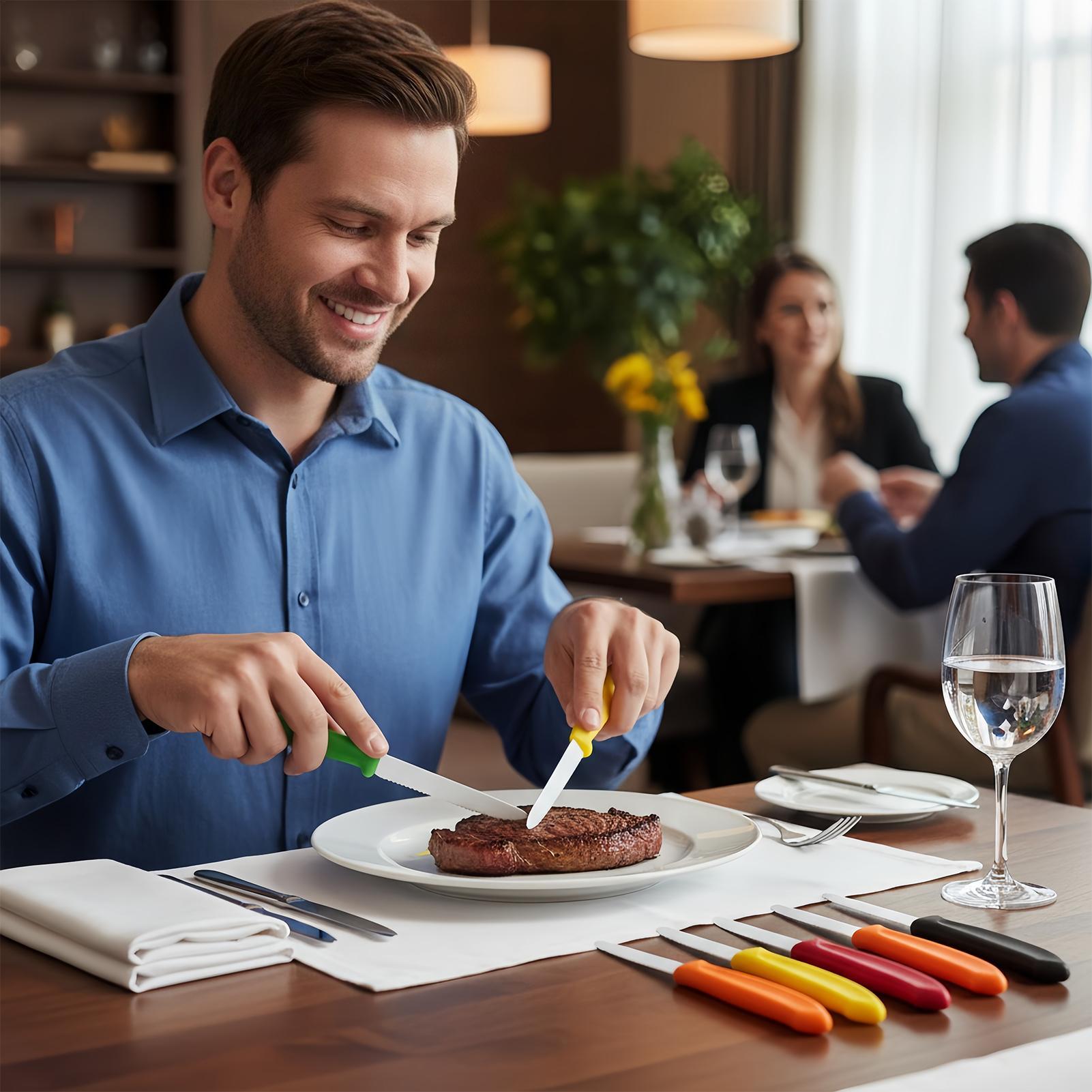 Serrated Steak Cutter 5 Pieces - Commercial Kitchen Table avis et prix