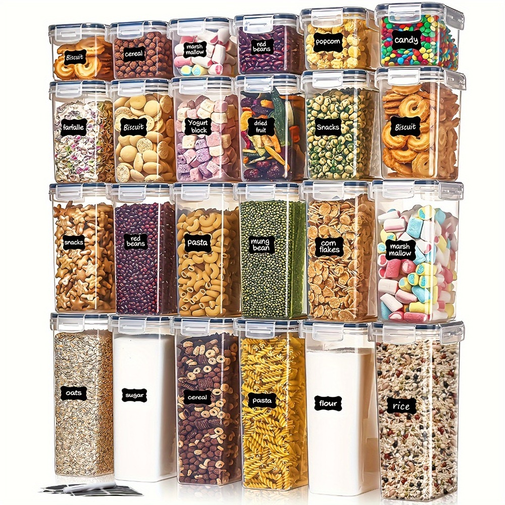 24Pcs Food Storage Containers  - Commercial Kitchen Utensil Organizer avis et prix