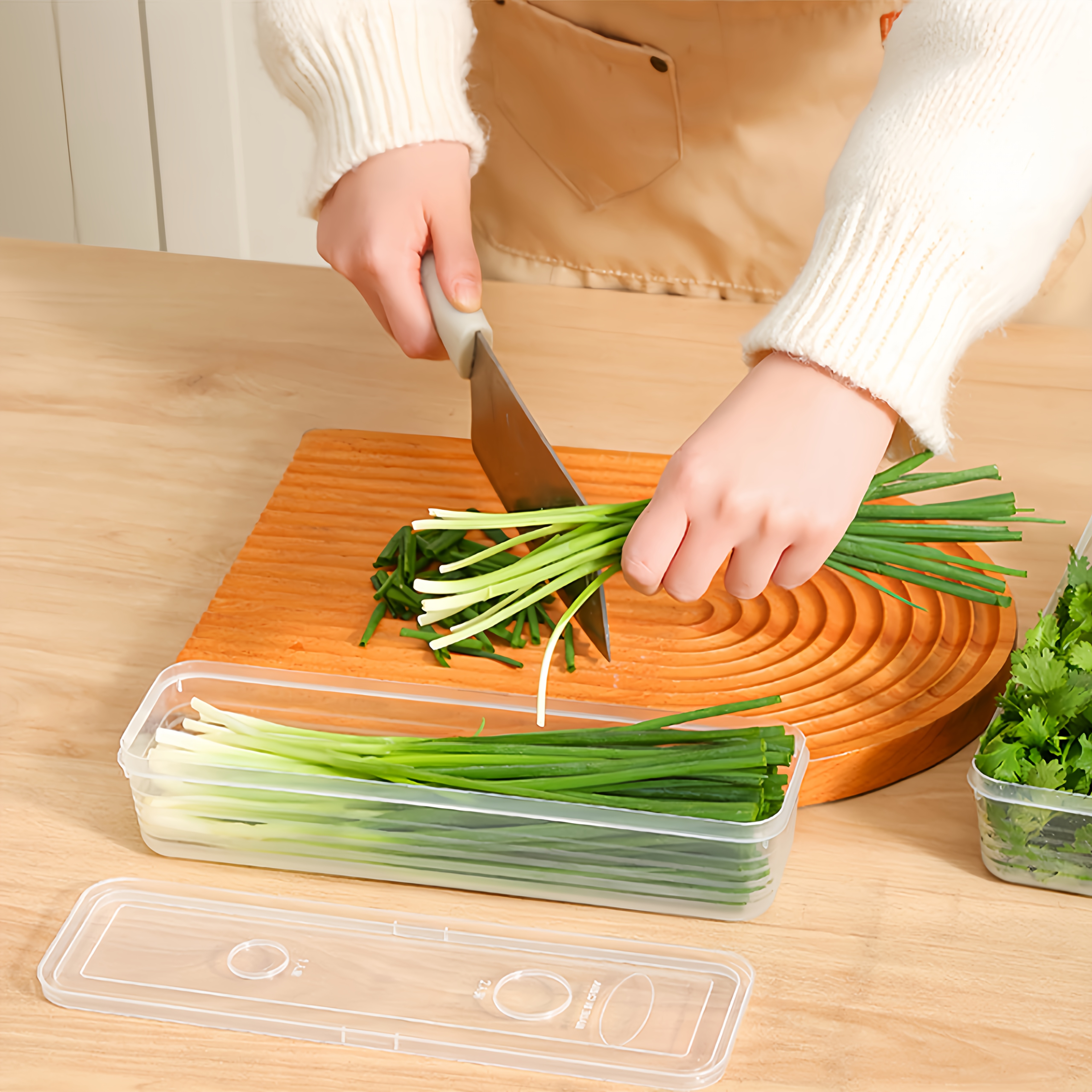 2/4/6pcs Food Vegetable Storag - Commercial Kitchen Utensil Organizer avis et prix