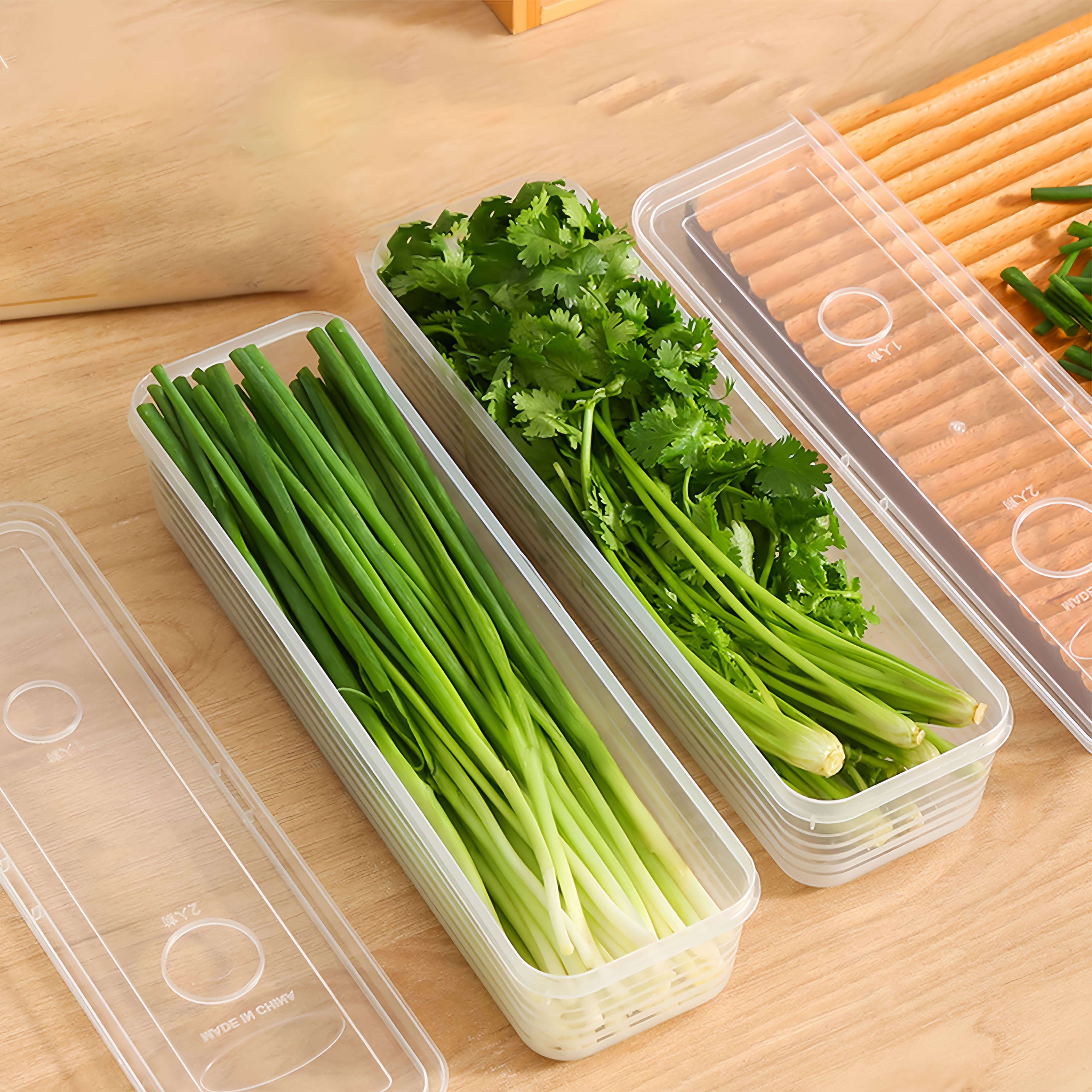 2/4/6pcs Food Vegetable Storag - Commercial Kitchen Utensil Organizer avis et prix