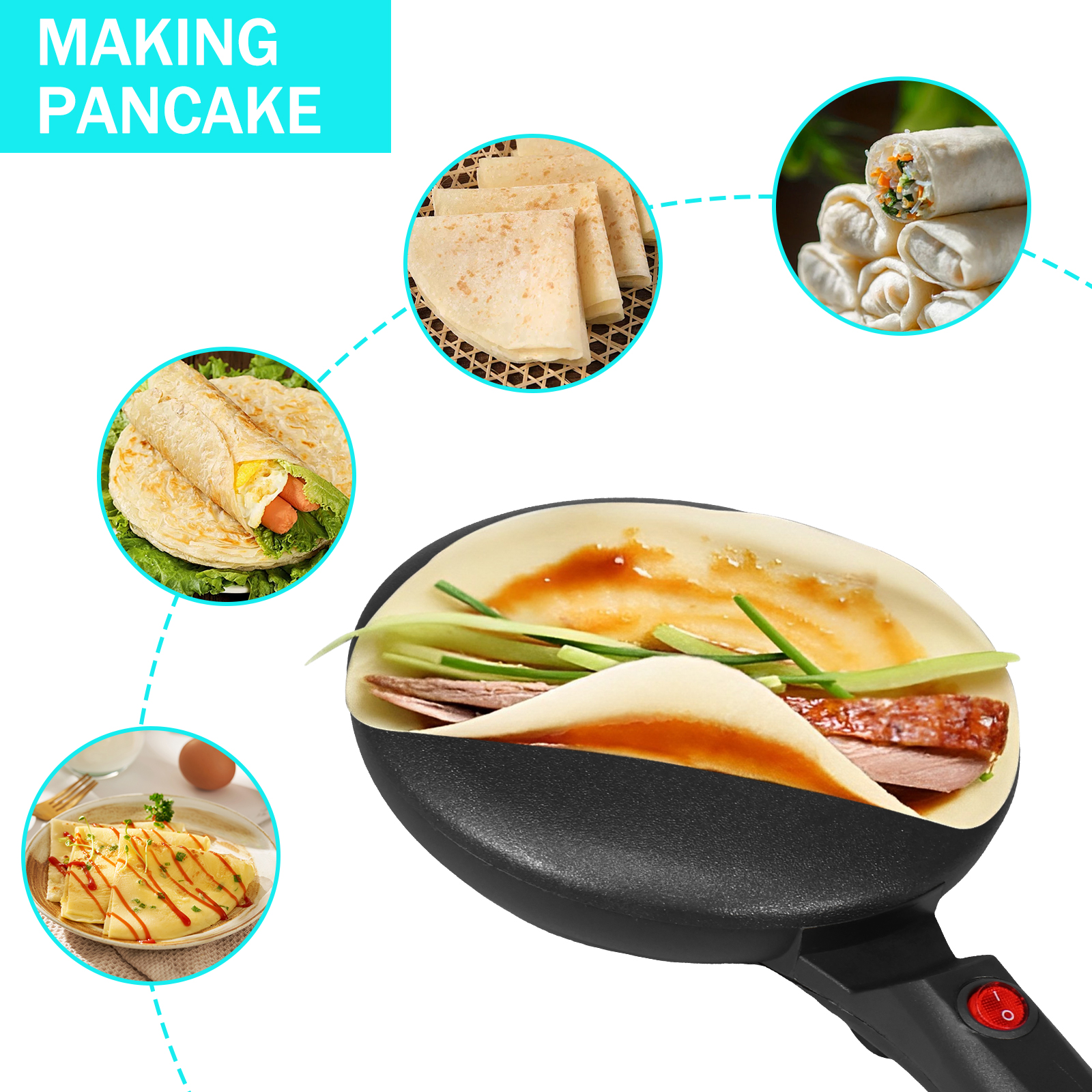 Electric Handheld Pancake Make - Crepe Maker Griddle avis et prix