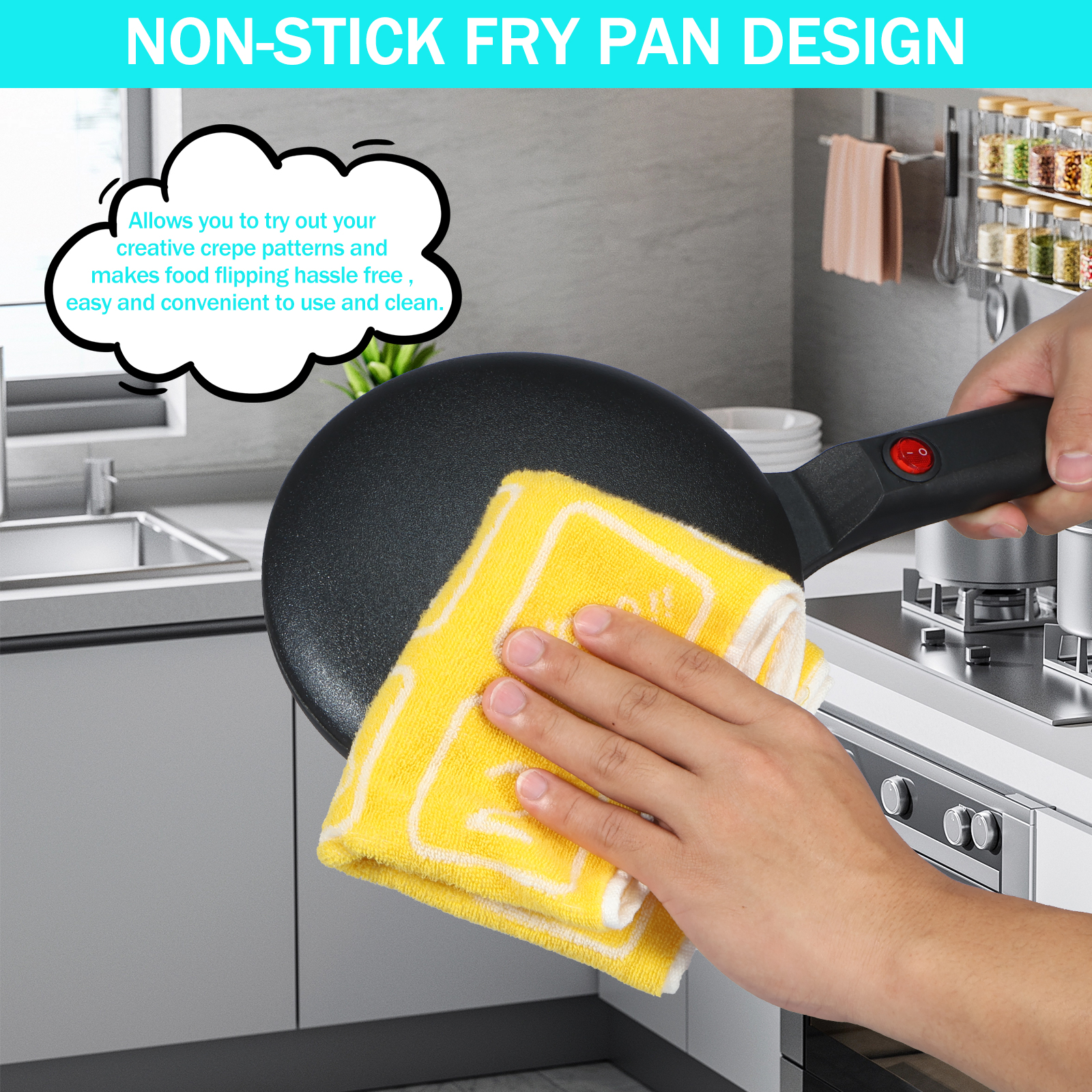 Electric Handheld Pancake Make - Crepe Maker Griddle avis et prix