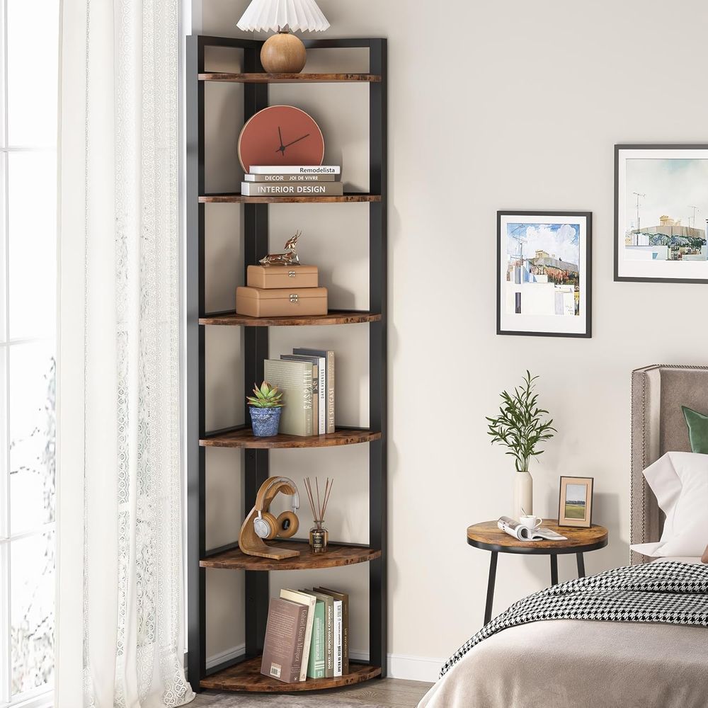 Rustic 6-Tier Bookshelf - 70.9 - Commercial Kitchen Small Space avis et prix