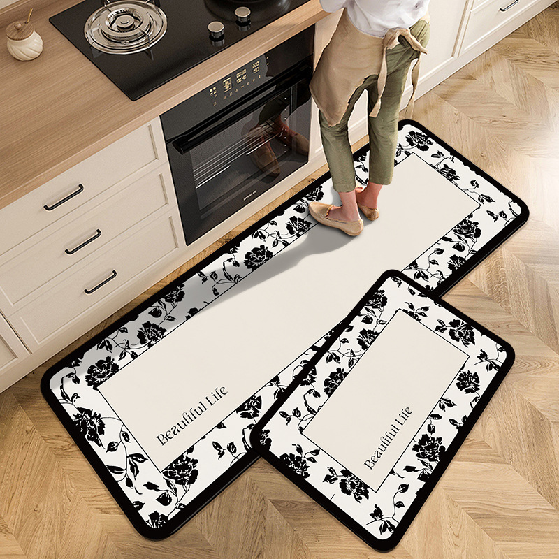 Vintage Floral Kitchen Carpet  - Commercial Kitchen Mats Anti Fatigue avis et prix
