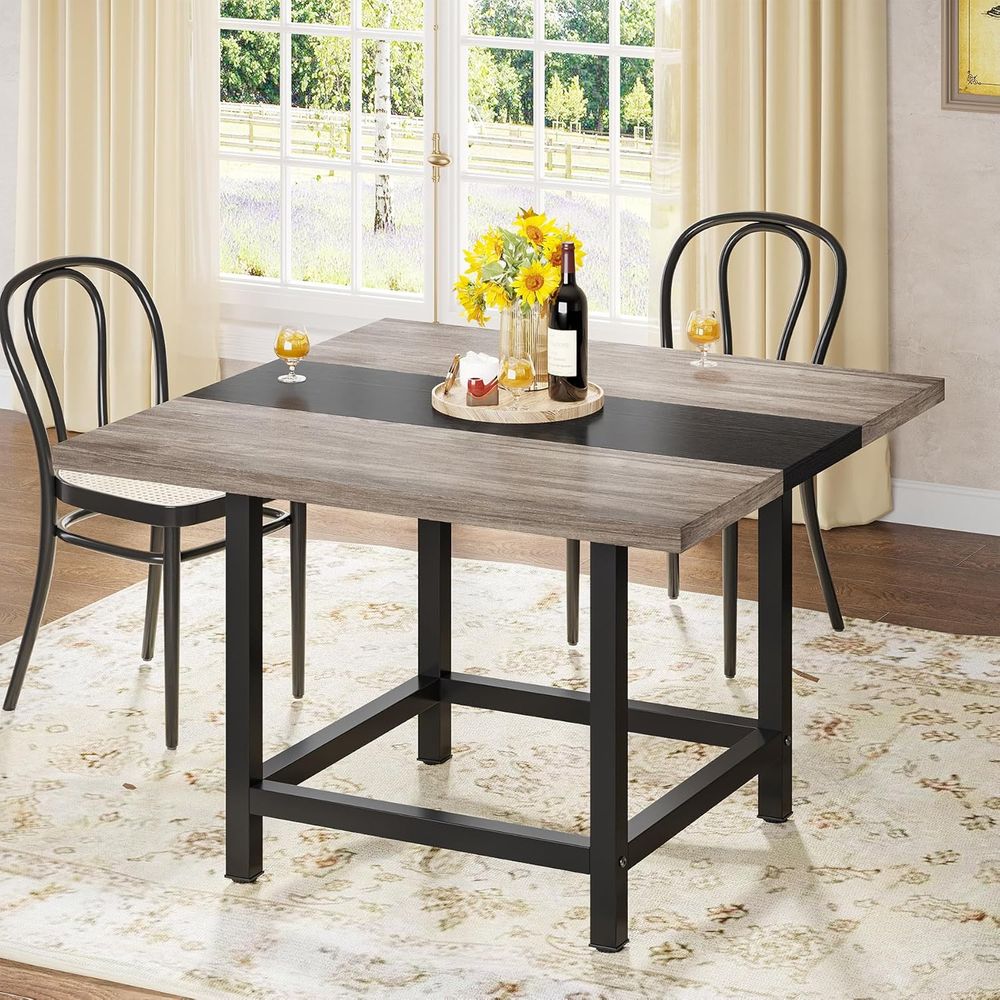 39.4 Square Wooden Dining Tabl - Commercial Kitchen Small Space avis et prix