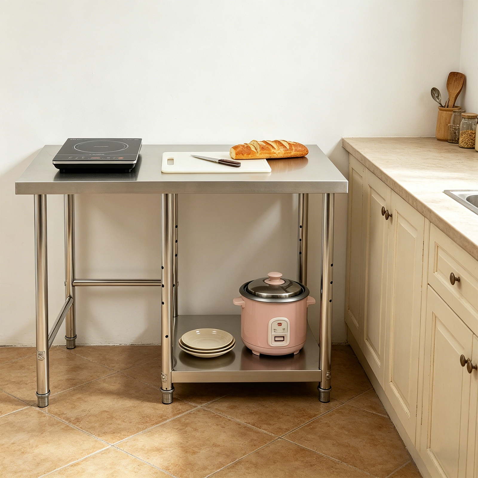 304 Stainless Steel Table For  - Commercial Kitchen Prep Table avis et prix