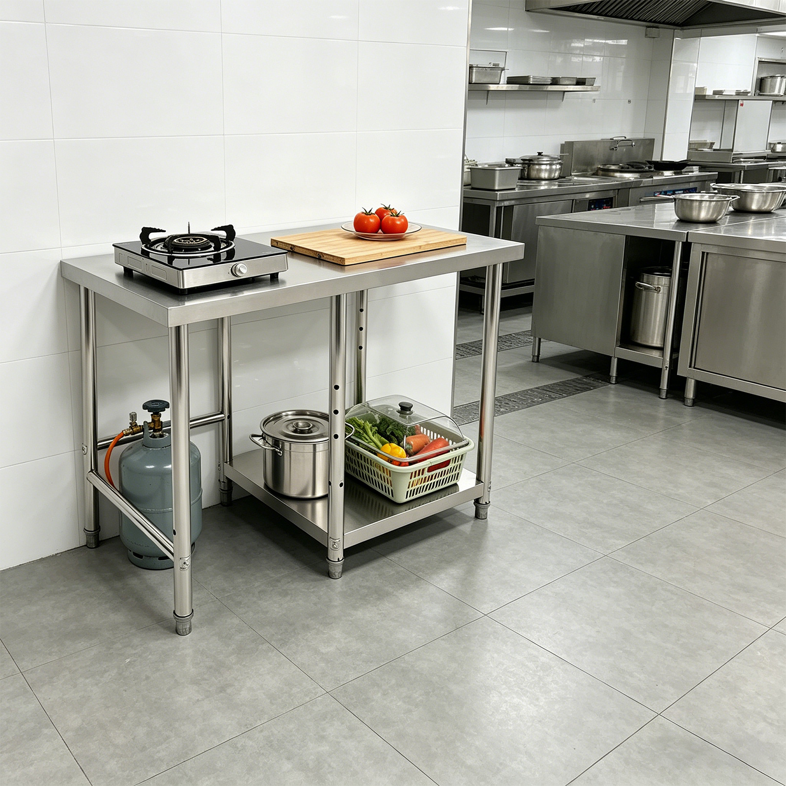 304 Stainless Steel Table For  - Commercial Kitchen Prep Table avis et prix