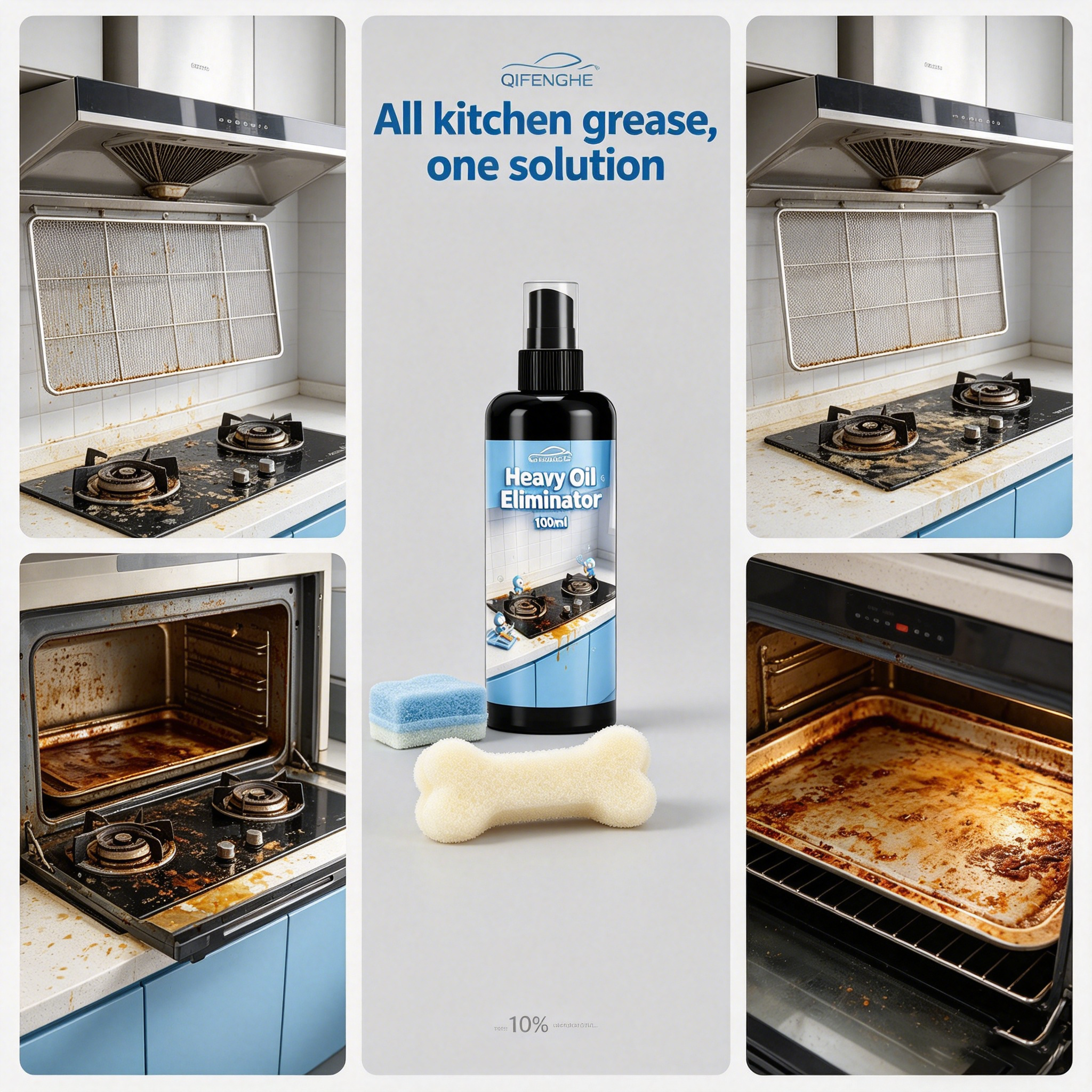 100ML Kitchen Heavy Oil Elimin - Commercial Kitchen Grease Cleaner avis et prix