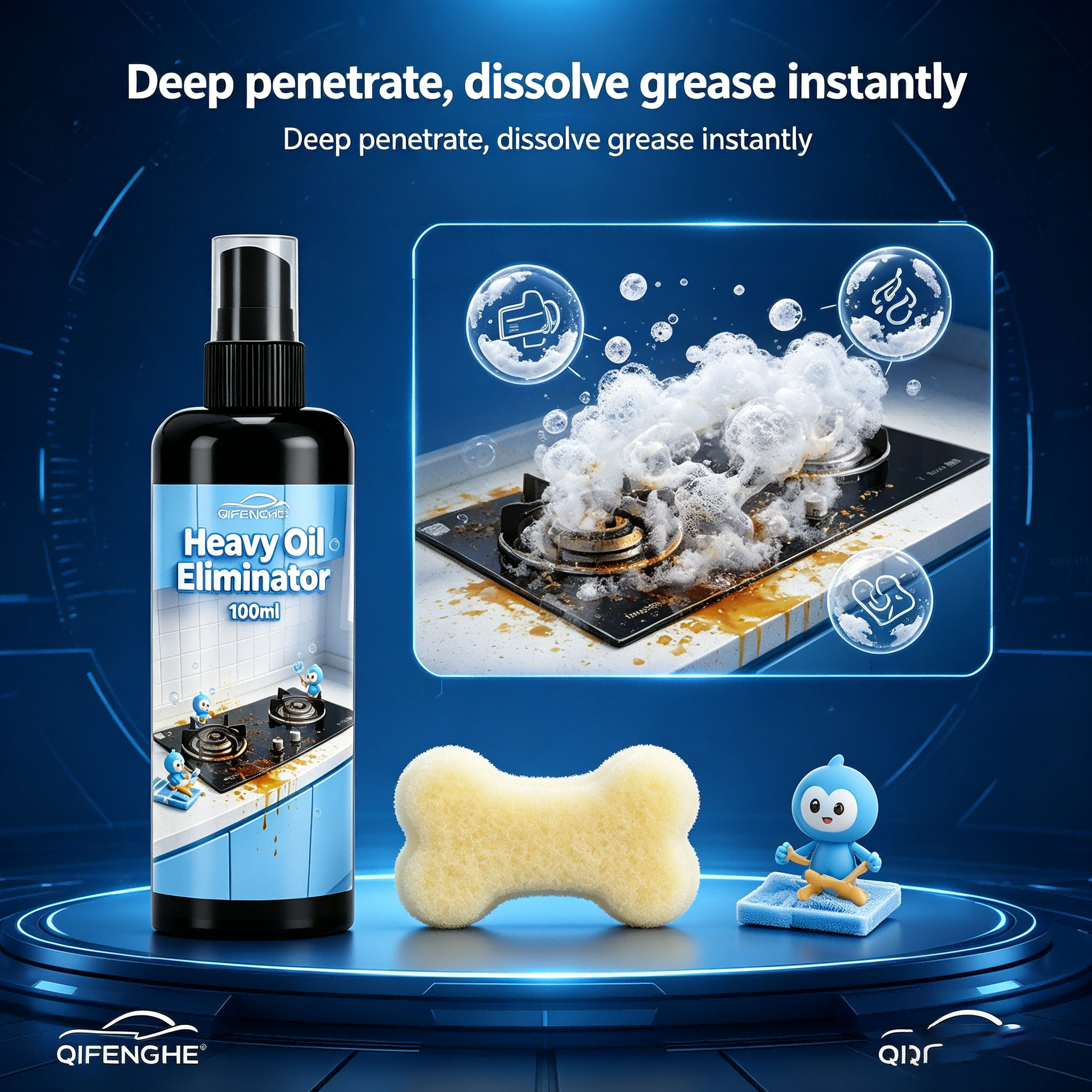 100ML Kitchen Heavy Oil Elimin - Commercial Kitchen Grease Cleaner avis et prix