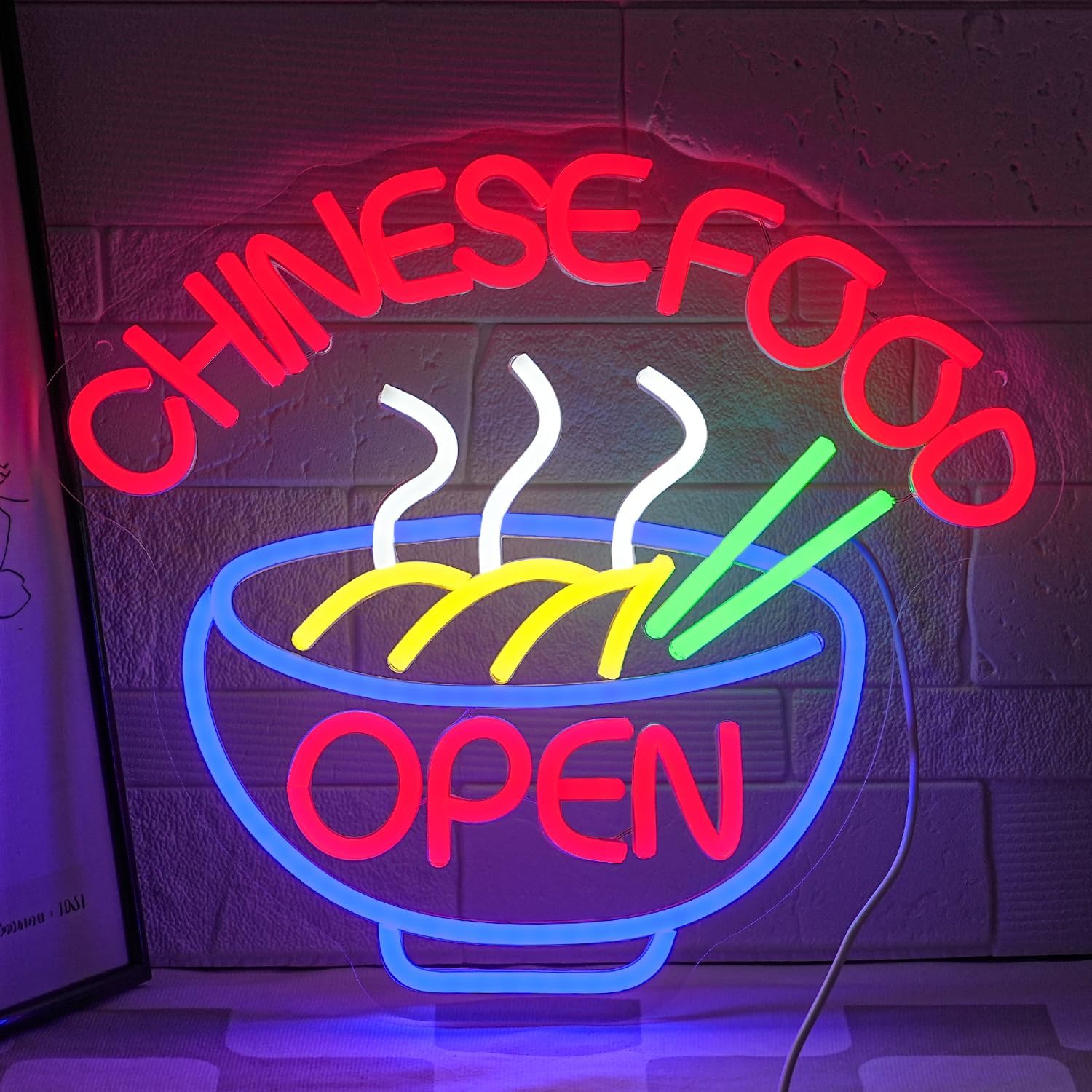 CHINESE FOOD Neon Sign Ramen N - Commercial Kitchen Light avis et prix