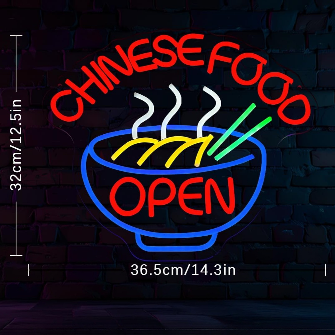 CHINESE FOOD Neon Sign Ramen N - Commercial Kitchen Light avis et prix