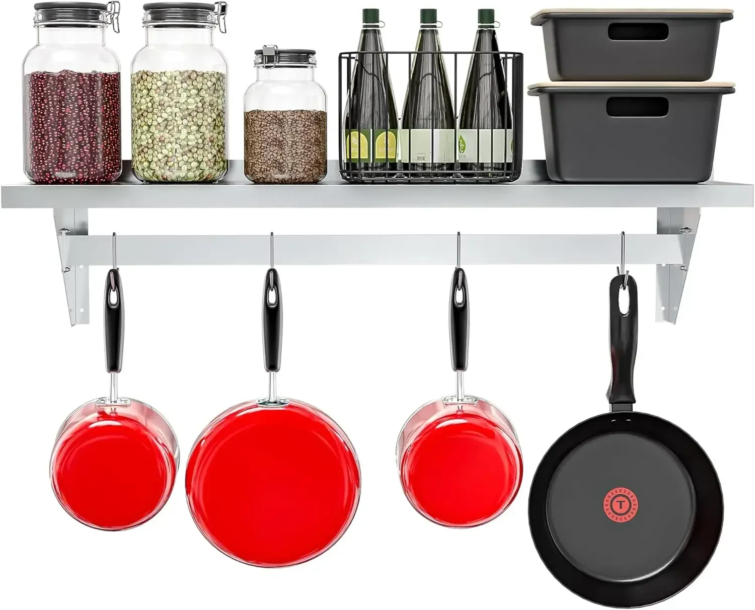 （XMSJ-Hot）Commercial Wall Moun - Commercial Kitchen Wall Shelves avis et prix
