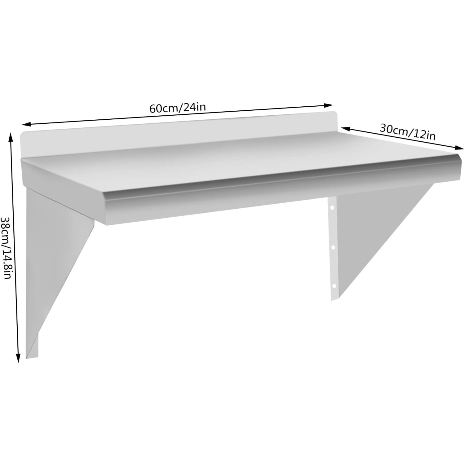 Cncest Stainless Steel Shelf 1 - Commercial Kitchen Wall Shelves avis et prix