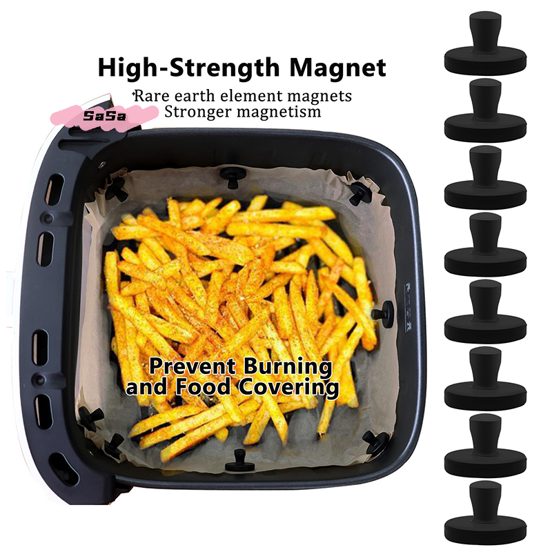 8Pcs Reusable Air Fryer Magnet - Commercial Kitchen Utensil Holder avis et prix