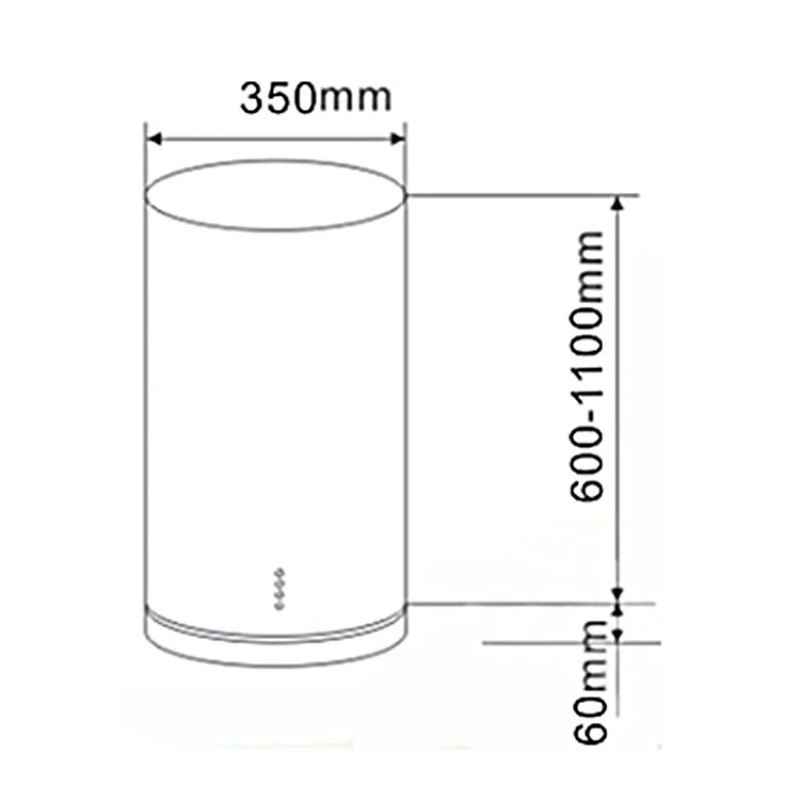 New Design Island Cylindrical  - Commercial Kitchen Vent avis et prix