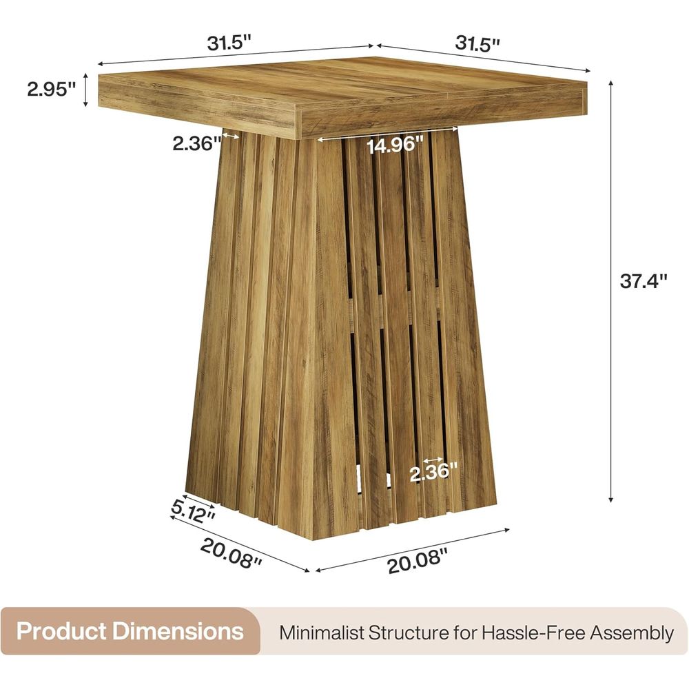 37.4 High Square Bar Table for - Commercial Kitchen Small Space avis et prix