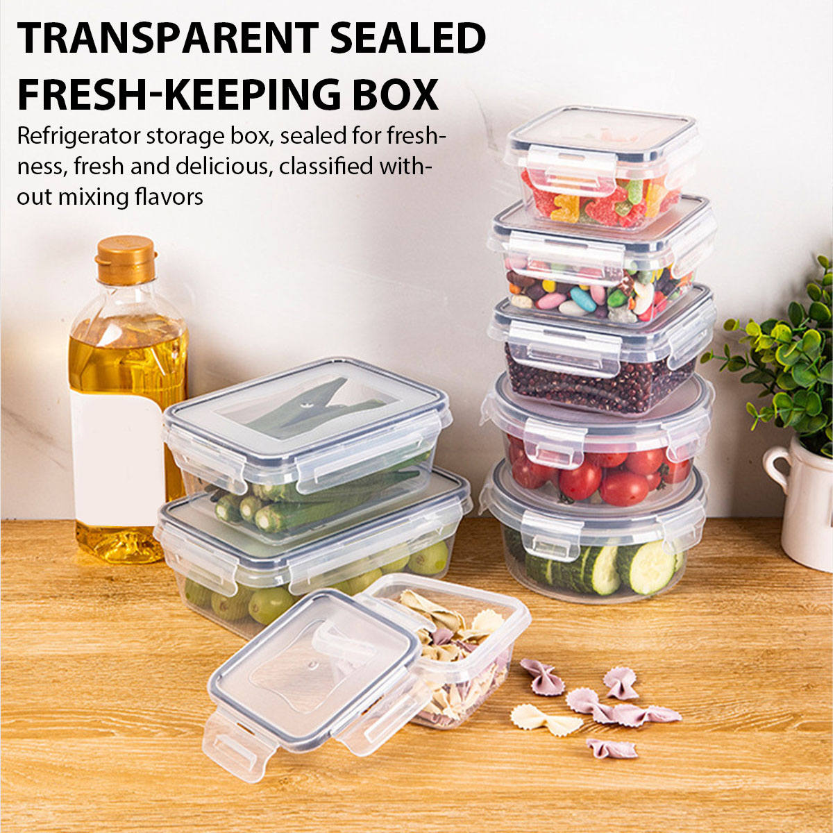 24Pcs/set Food Storage Box Set - Commercial Kitchen Utensil Organizer avis et prix