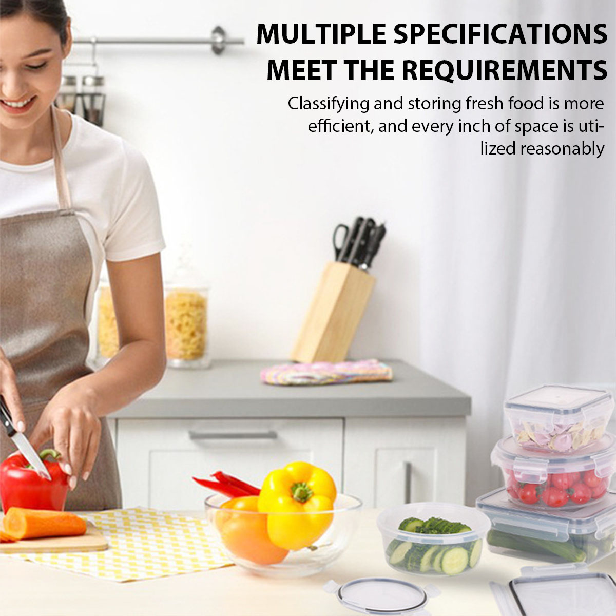 24Pcs/set Food Storage Box Set - Commercial Kitchen Utensil Organizer avis et prix