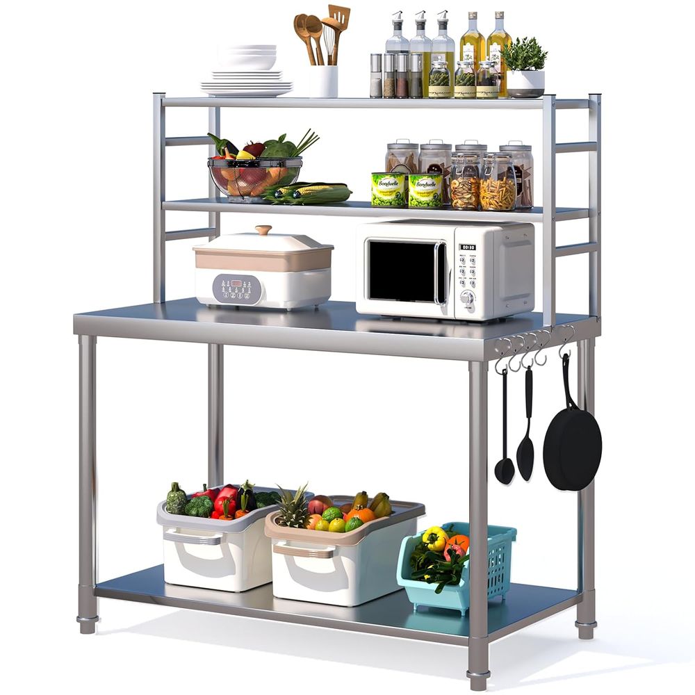 48x24 Stainless Steel Prep Tab - Commercial Kitchen Prep Table avis et prix
