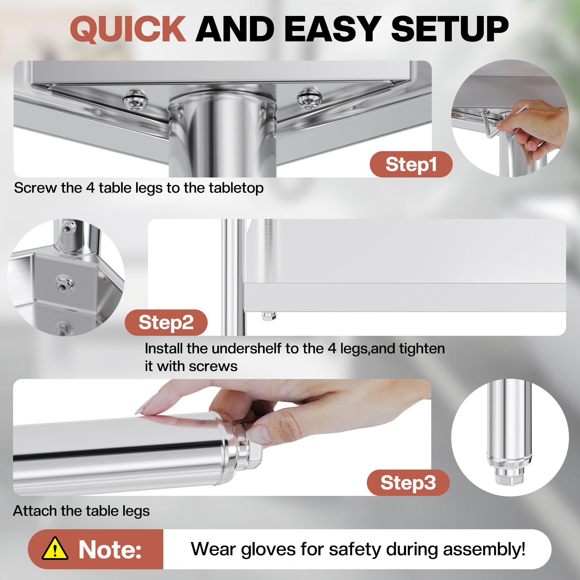 30×48–30×108 Inch Stainless St - Commercial Kitchen Table avis et prix