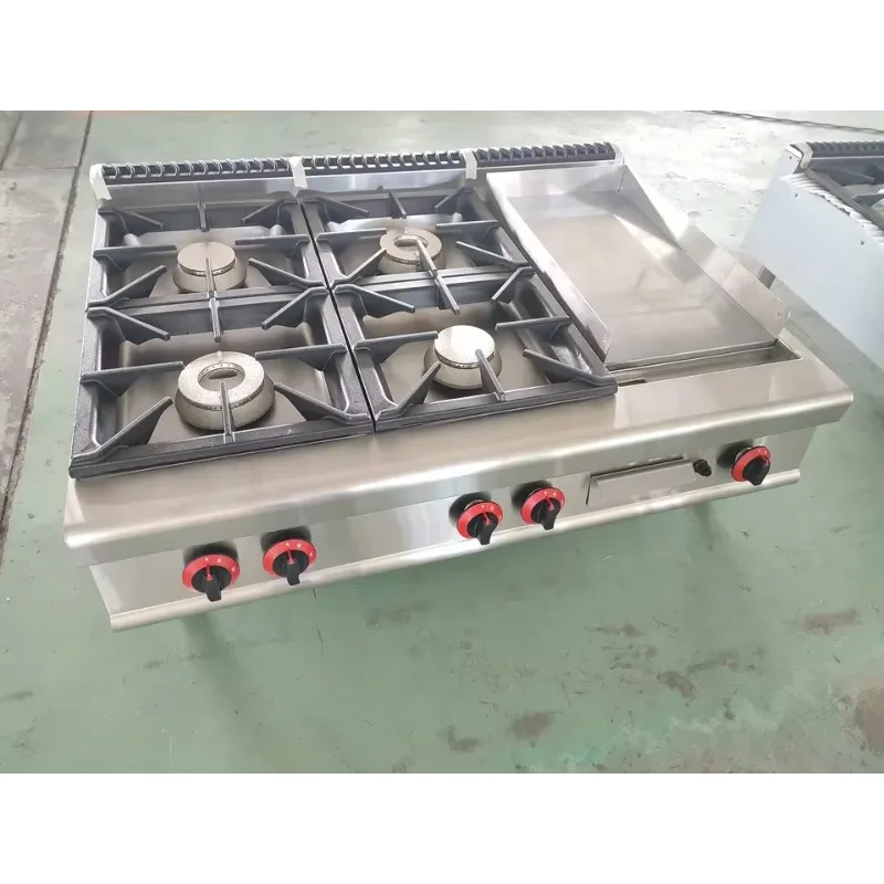 Table Top Gas Cooker with 4 Bu - Commercial Kitchen Griddle avis et prix