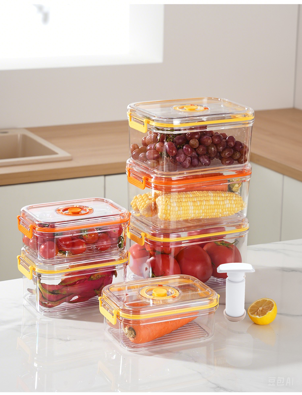 Vacuum Fresh-keeping Box Refri - Commercial Kitchen Utensil Organizer avis et prix