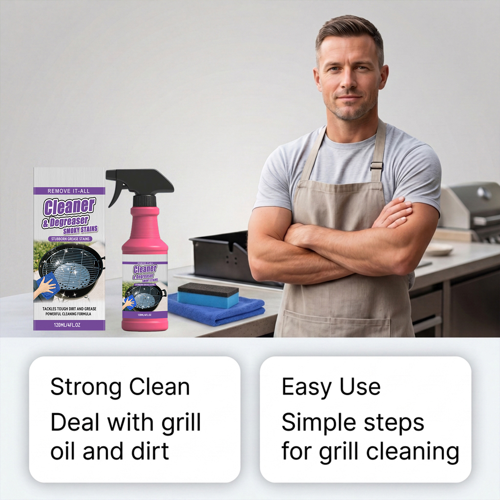 BBQ Grill Cleaner Degreaser Sp - Commercial Kitchen Grease Cleaner avis et prix