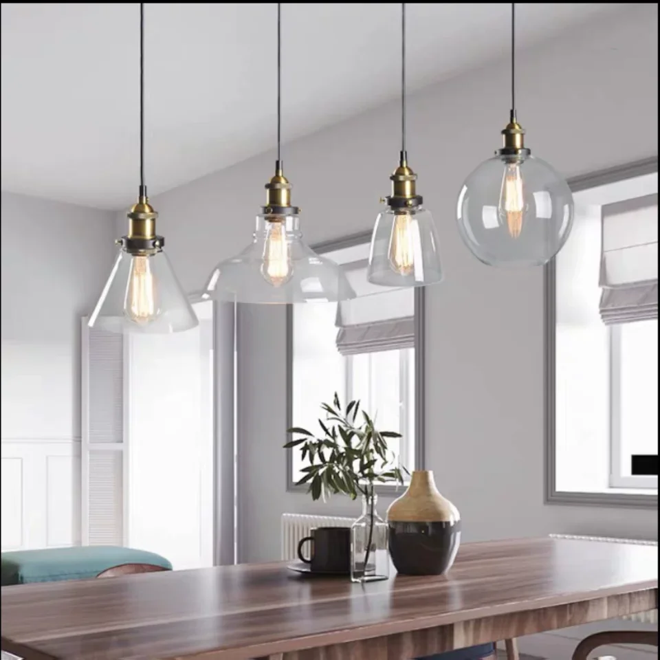 Nordic Retro Style Glass Penda - Commercial Kitchen Light avis et prix