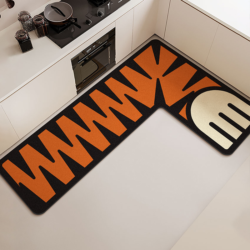 L-shaped Kitchen Floor Mat Wat - Commercial Kitchen Vinyl Flooring avis et prix