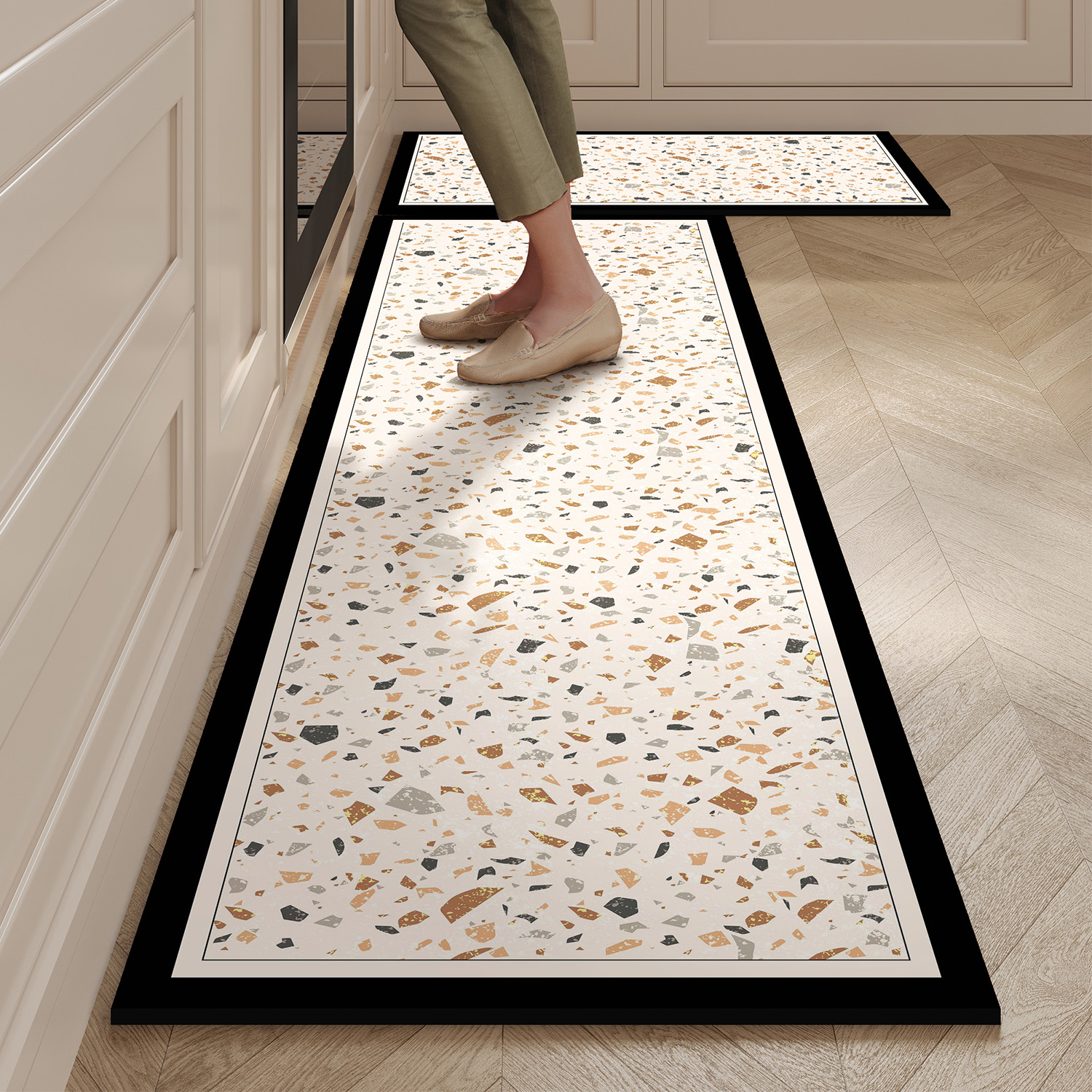 Kitchen Mat Waterproof Pvc Lea - Commercial Kitchen Vinyl avis et prix