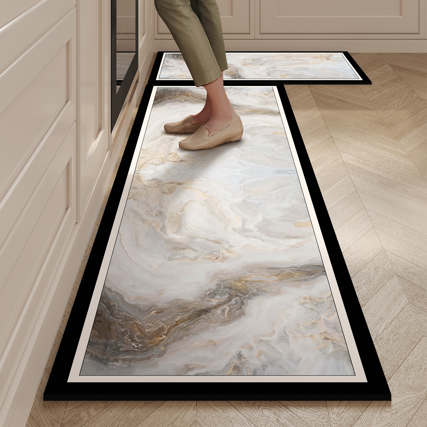 Kitchen Mat Waterproof Pvc Lea - Commercial Kitchen Vinyl avis et prix