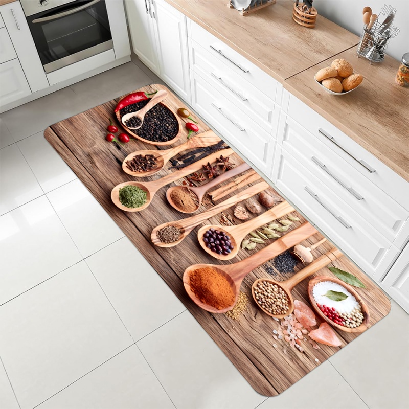 Kitchen Spice Herb Print Runne - Commercial Kitchen Mats Anti Fatigue avis et prix