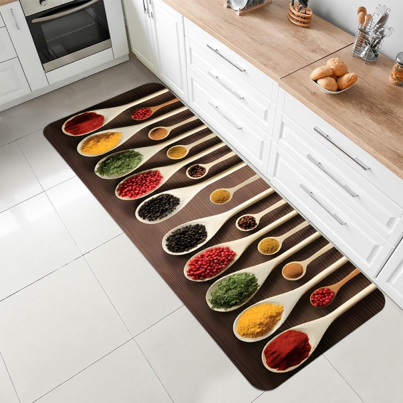 Kitchen Spice Herb Print Runne - Commercial Kitchen Mats Anti Fatigue avis et prix