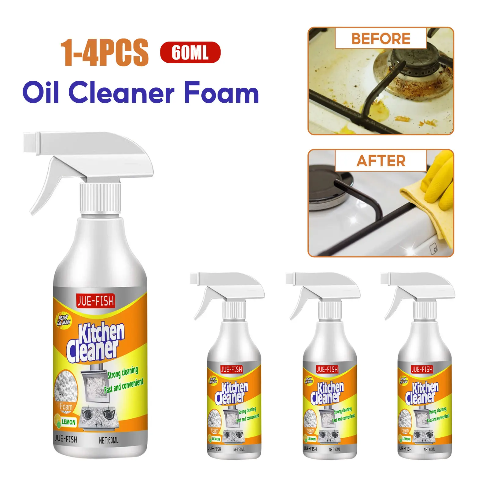 Oil Cleaner Bubble Spray Remov - Commercial Kitchen Grease Cleaner avis et prix