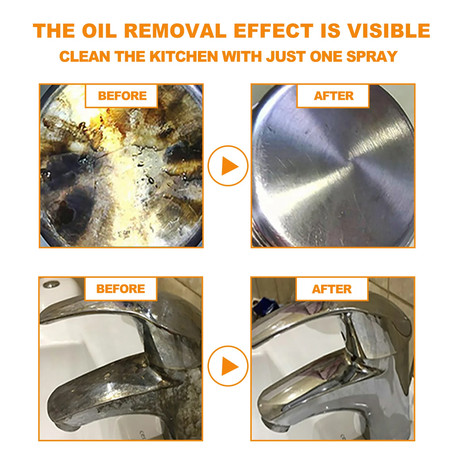 Oil Cleaner Bubble Spray Remov - Commercial Kitchen Grease Cleaner avis et prix
