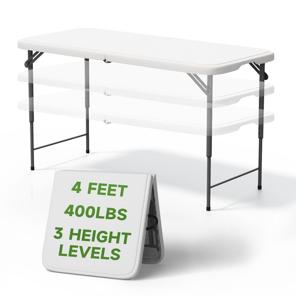 White 48 Round BiFolding Comme - Commercial Kitchen Table avis et prix